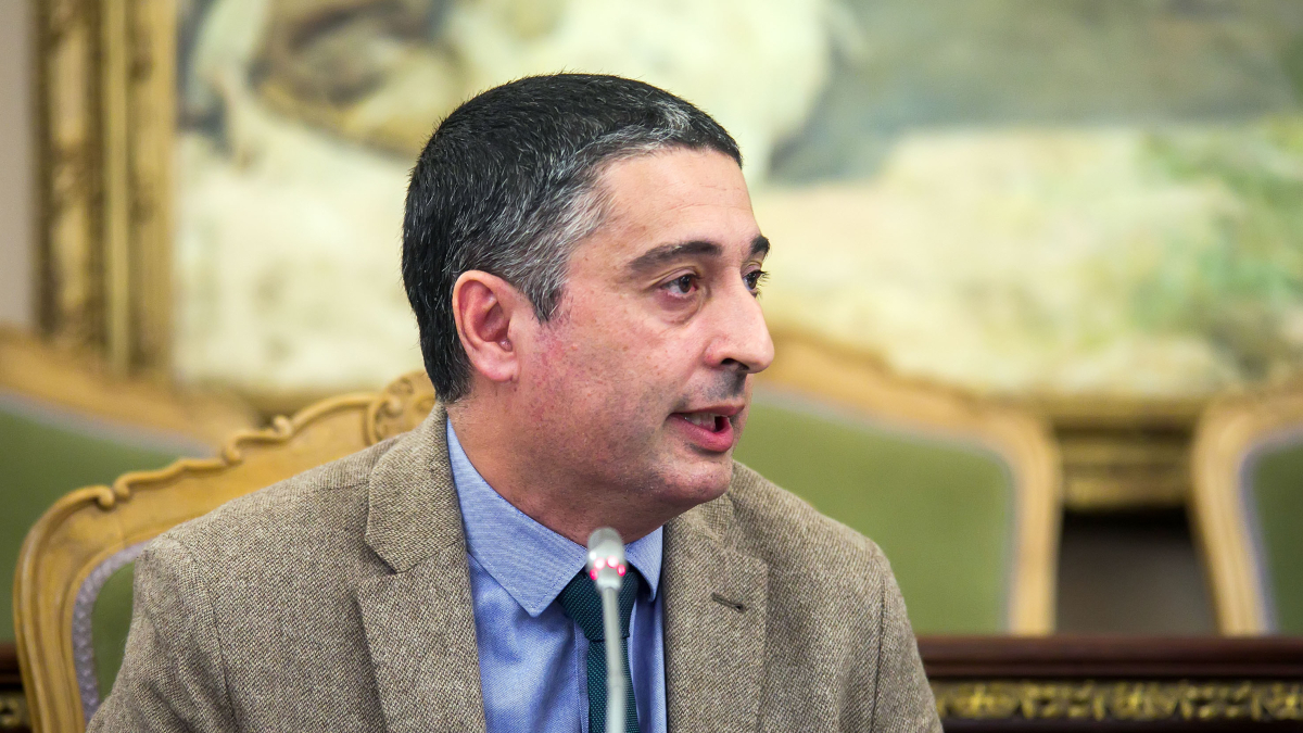 El diputado de Hacienda, Jorge Castro, en una imagen de archivo durante su intervención en el pleno de presupuestos.