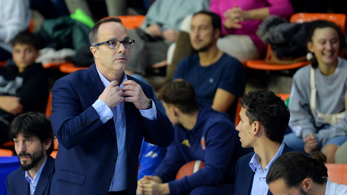 El entrenador del Tizona, Diego Ocampo.