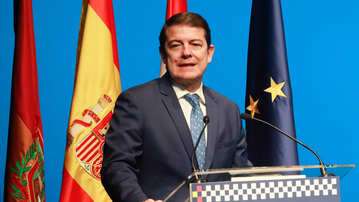 Alfonso Fernández Mañueco, en el Fórum Evolución de Burgos.