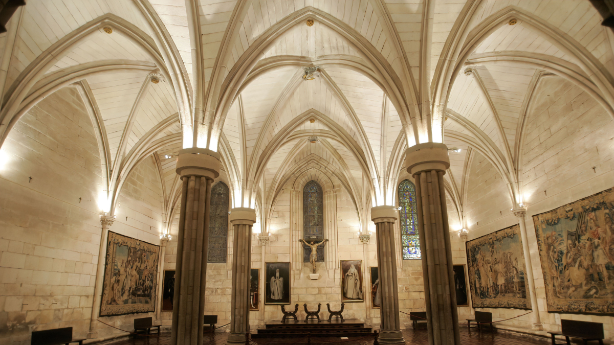 Interior de la sala capitular del monasterio de Las Huelgas.