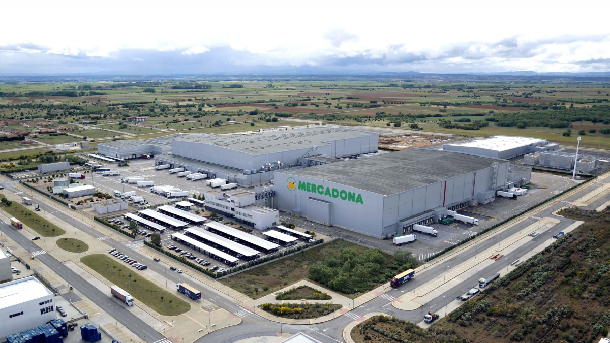 Almacén logístico de Mercadona en la localidad leonesa de Villadangos del Páramo.