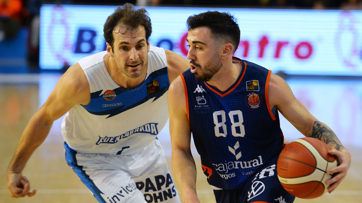 Dídac Cuevas, durante el partido contra el Fuenlabrada.