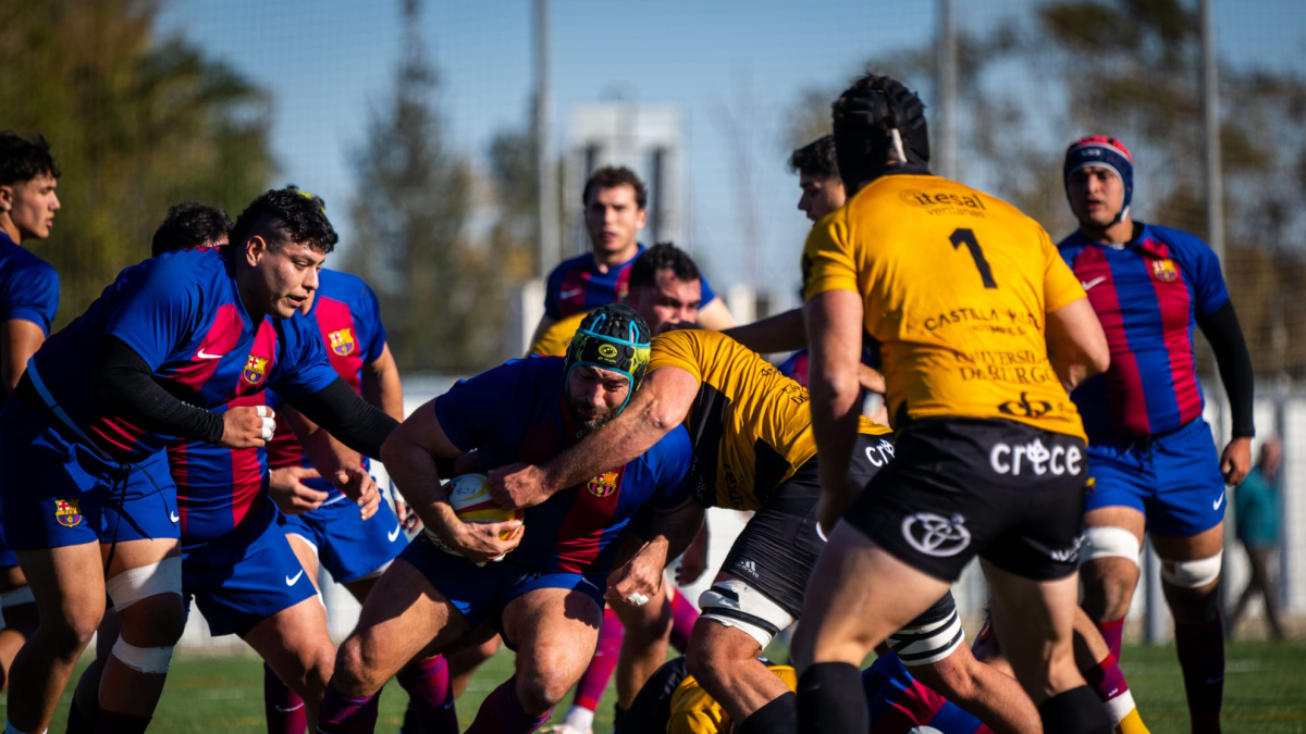 Imagen del partido entre el Barça y el recoletas Burgos Caja Rural.