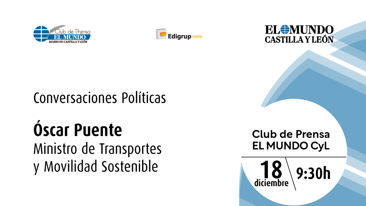 El ministro Óscar Puente, en las Conversaciones Políticas de El Mundo de Castilla y León