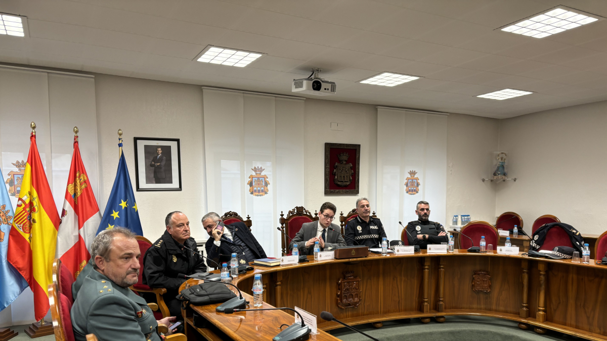 Imagen de la Junta de Seguridad celebrada esta mañana en Aranda