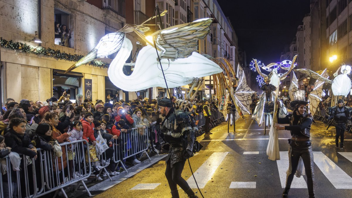 Cabalgata de los Reyes Magos en Burgos 2024.