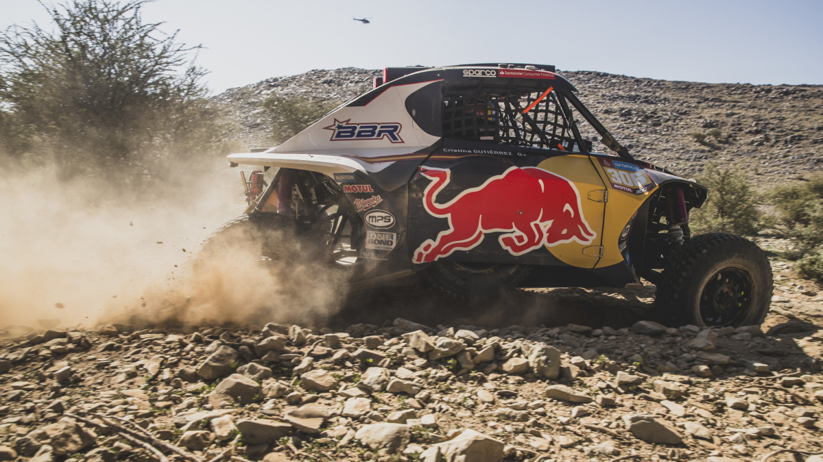 Cristina Gutiérrez durante la tercera etapa.