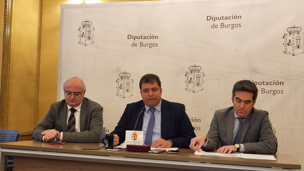 Instante de la presentación del convenio de colaboración.