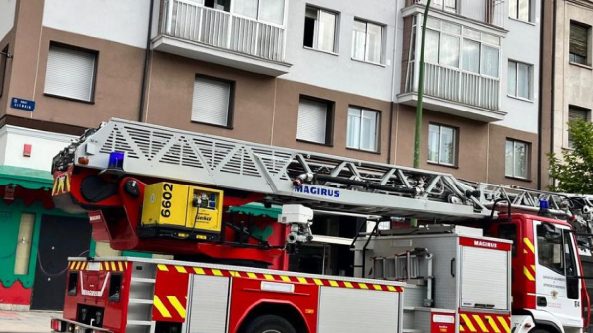 Vehículo de Bomberos en una intervención.