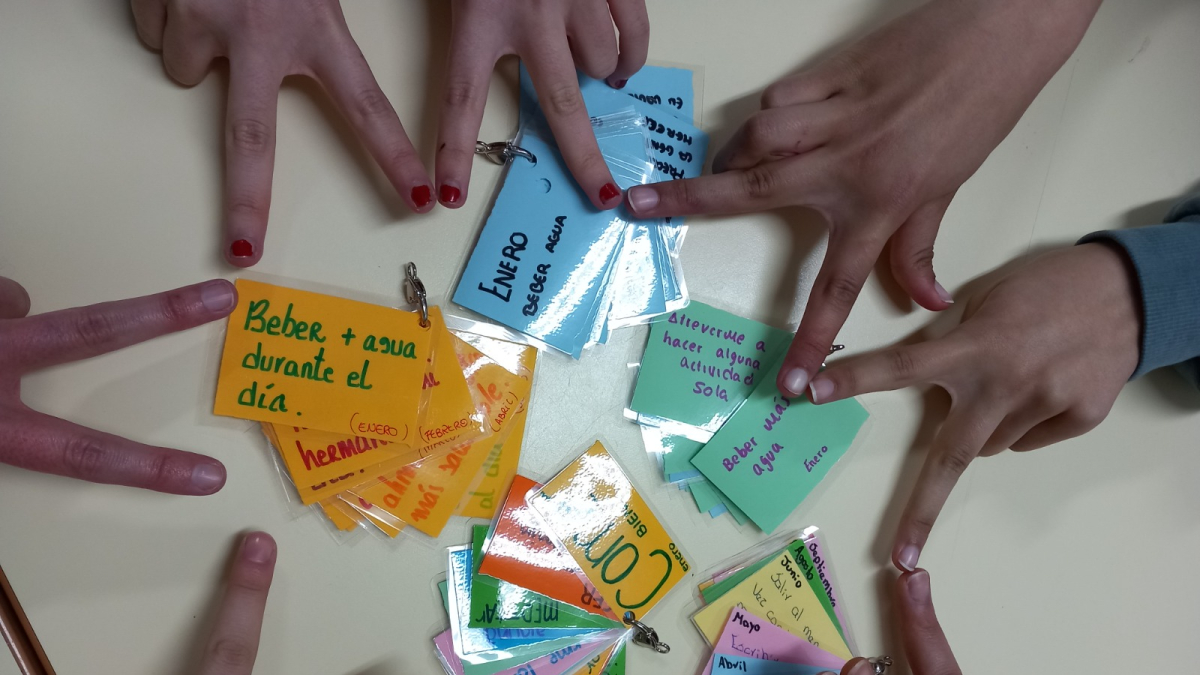 Imagen de una de las actividades realizadas en grupo por Salud Mental