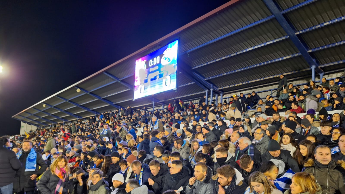 Imagen del ambiente del partido entre la Arandina y El Real Madrid
