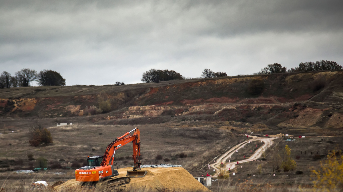 Obras en el parque tecnológico de Burgos, en unas imágenes tomadas a finales de noviembre de 2023.