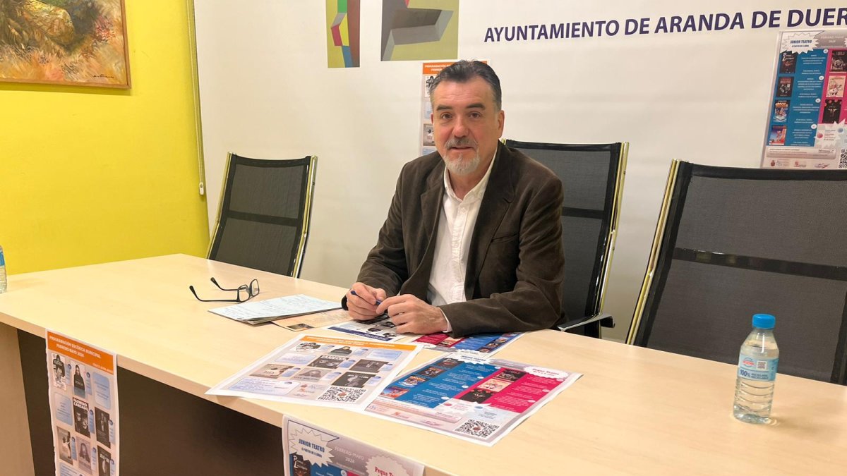 José Antonio Fuertes es el concejal de Cultura en el Ayuntamiento de Aranda