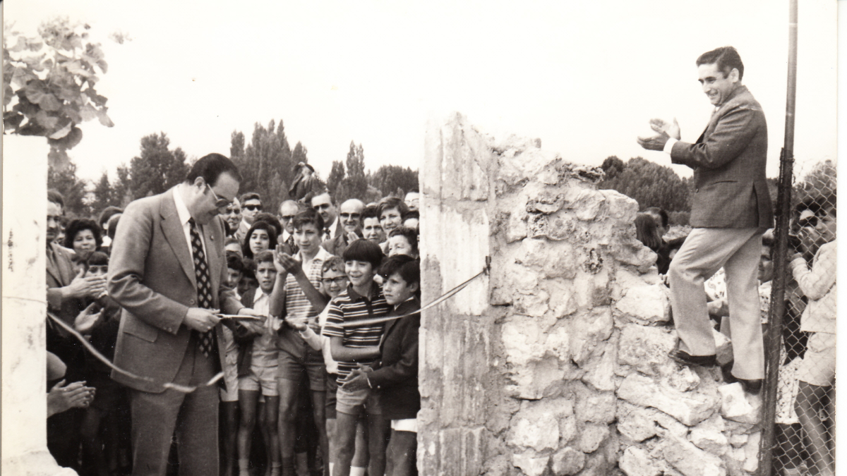 Inauguración del Parque de las Ruedas, hoy parque Príncipe de Asturias