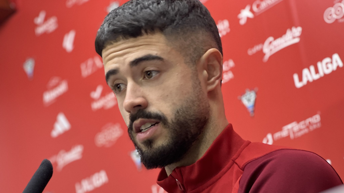 Álvaro Sanz, durante la rueda de prensa.