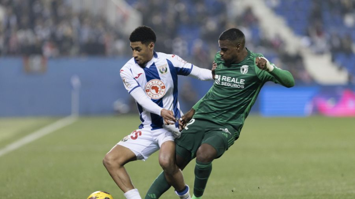 Appin, durante el partido entre el Leganés y el Burgos CF.