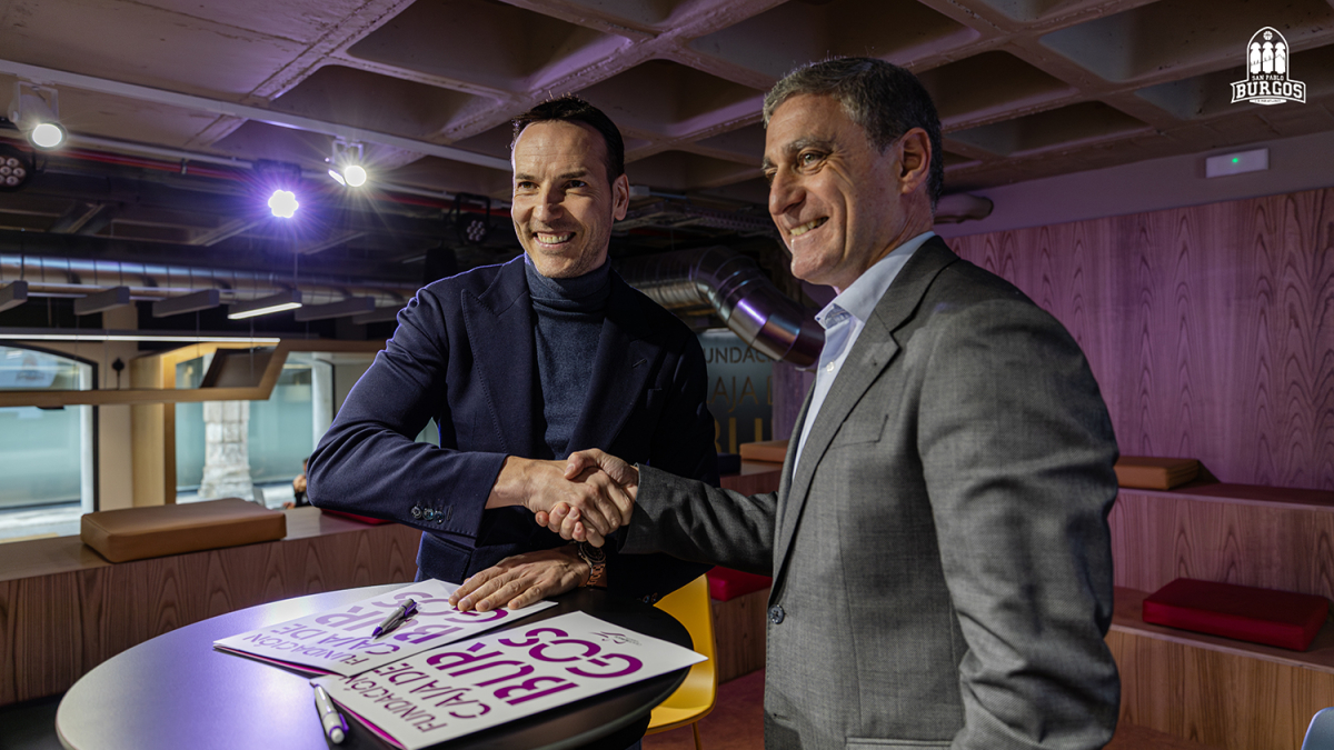 Firma del convenio entre Fundación Caja de Burgos y San Pablo Burgos.
