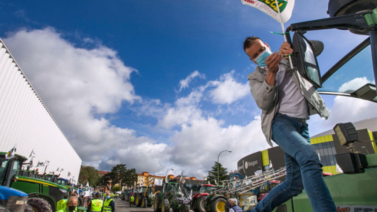 Instante de la tractorada que el sector realizó en el año 2020.