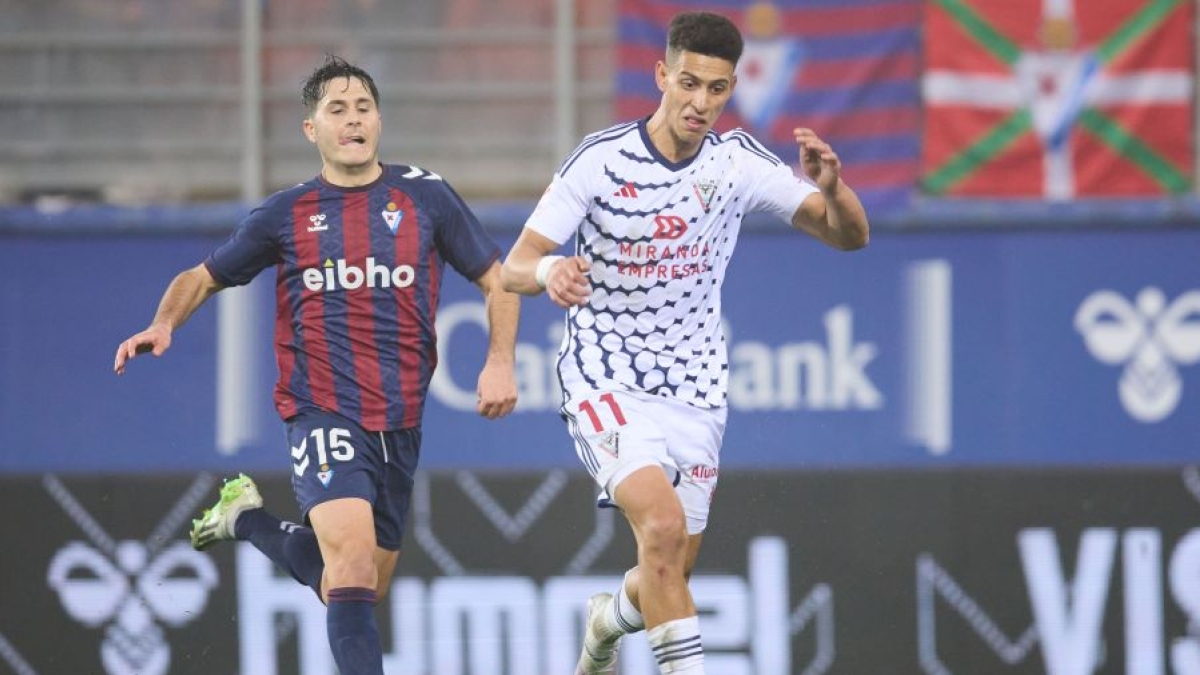 Ilyas Chaira, durante el partido contra el Eibar.