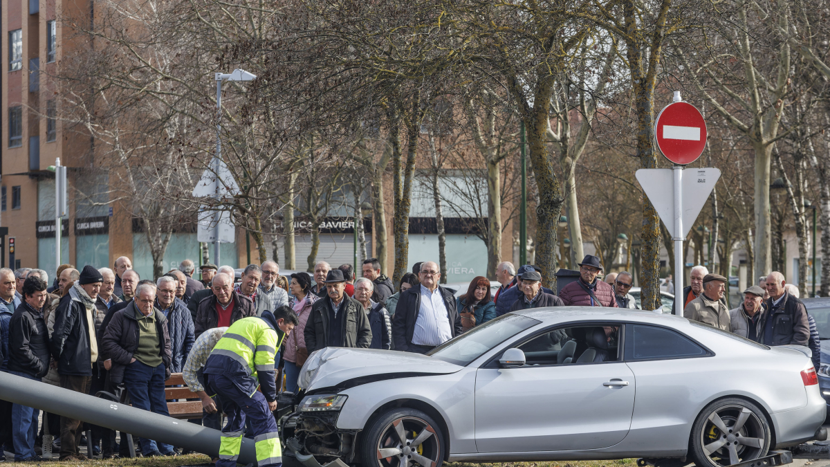 Imagen del vehículo accidentado.