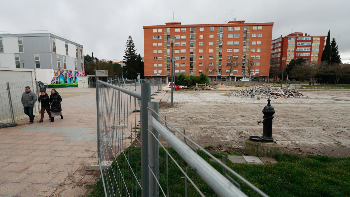 Las obras en el parque Félix Rodríguez de la Fuente estarán paradas varias semanas.