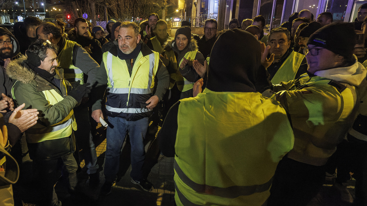 Libertad para los agricultores detenidos tras el piquete de la AP-1.