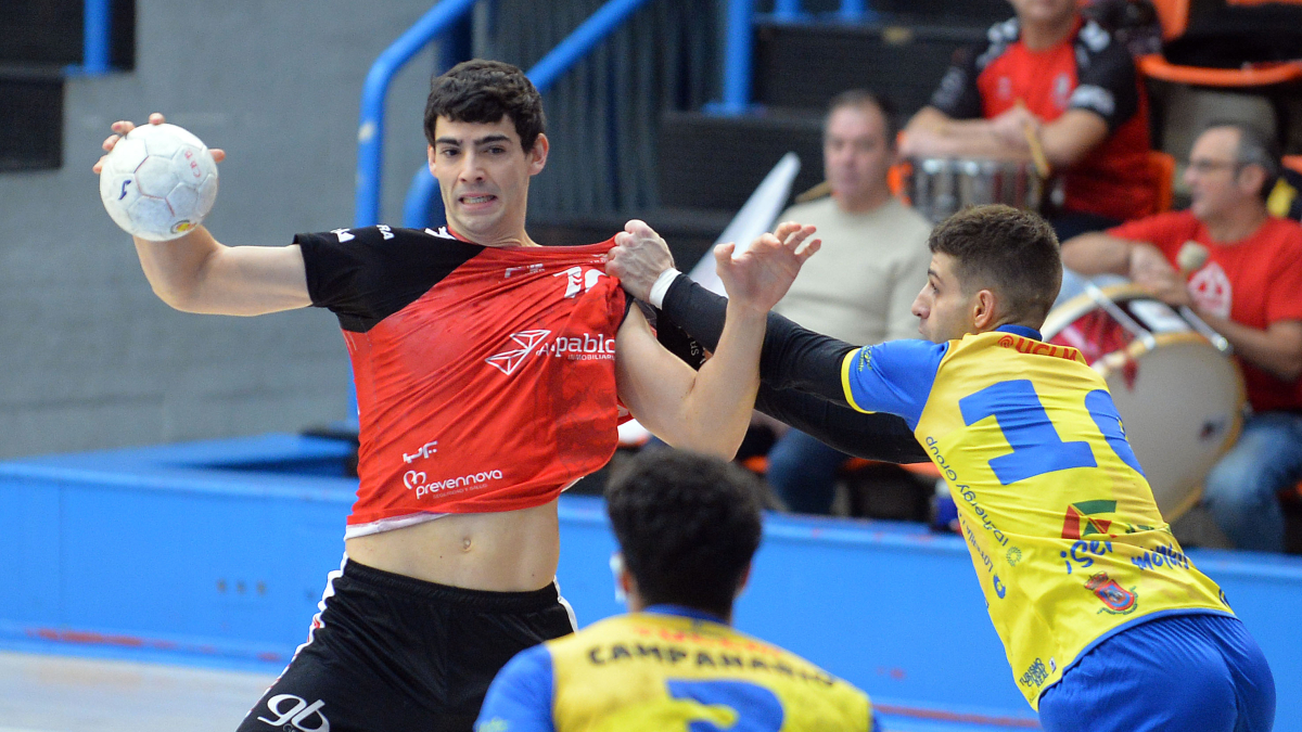 Javier Espinosa, durante el partido contra Caserío Ciudad Real.