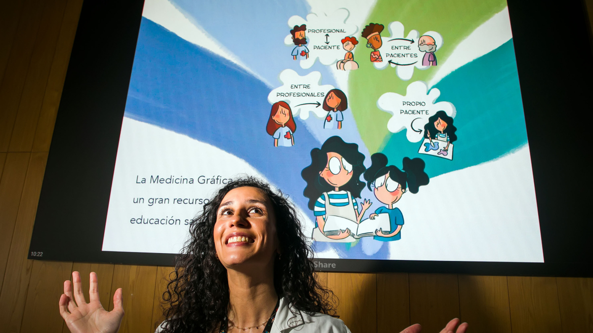 Marina Peix es enfermera pediátrica del HUBU e ilustradora.