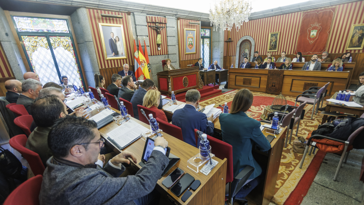 Instante del Pleno municipal del febrero.