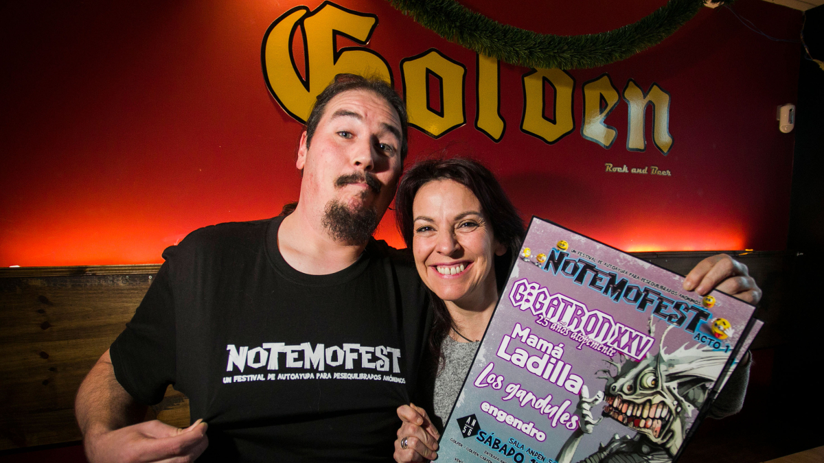 Gonzalo Navazo y Rosa Contreras, promotores del Notemofest.