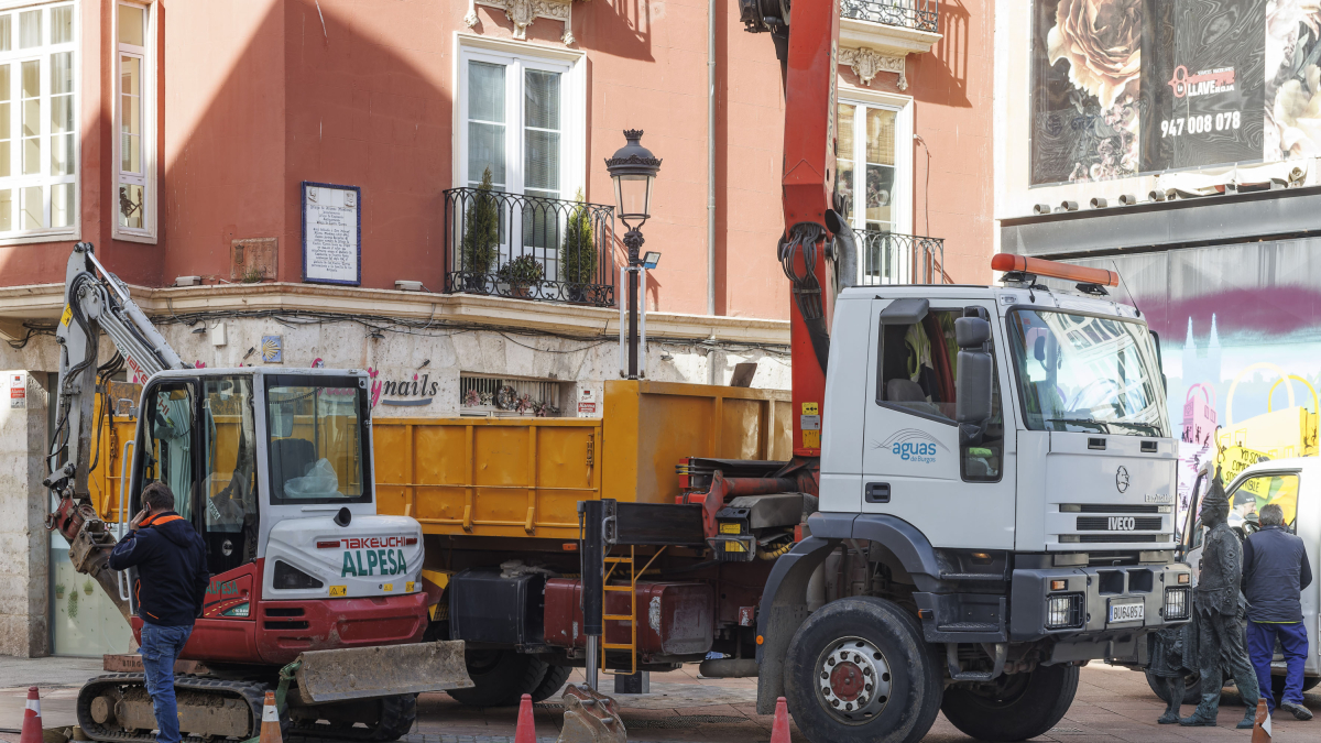 Una obra de la Sociedad de Aguas.