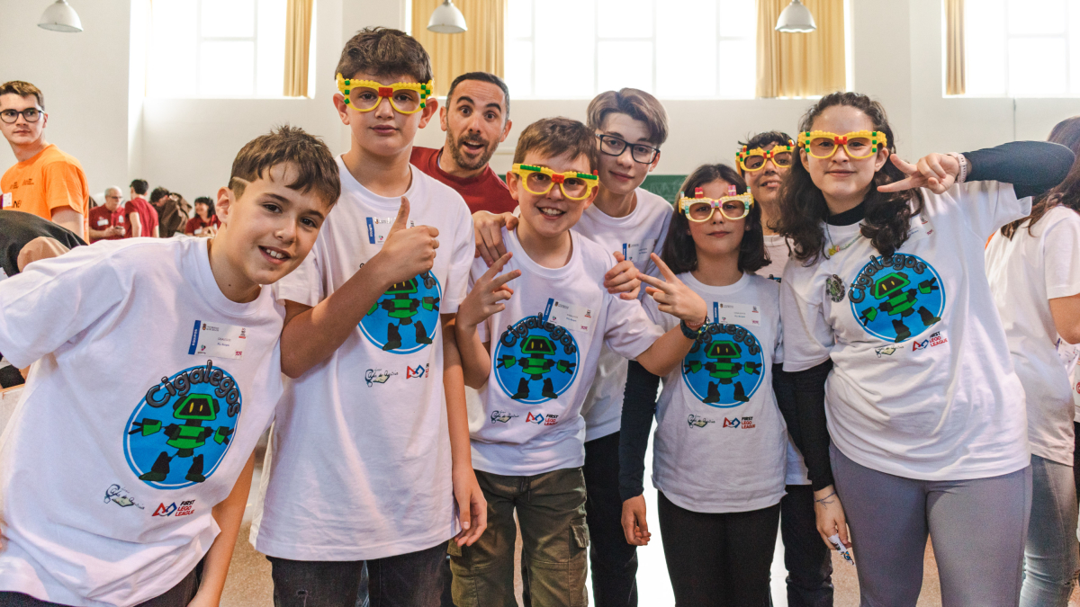 Un momento de la última edición de la First Lego League, en la Escuela Politécnica Superior de La Milanera.