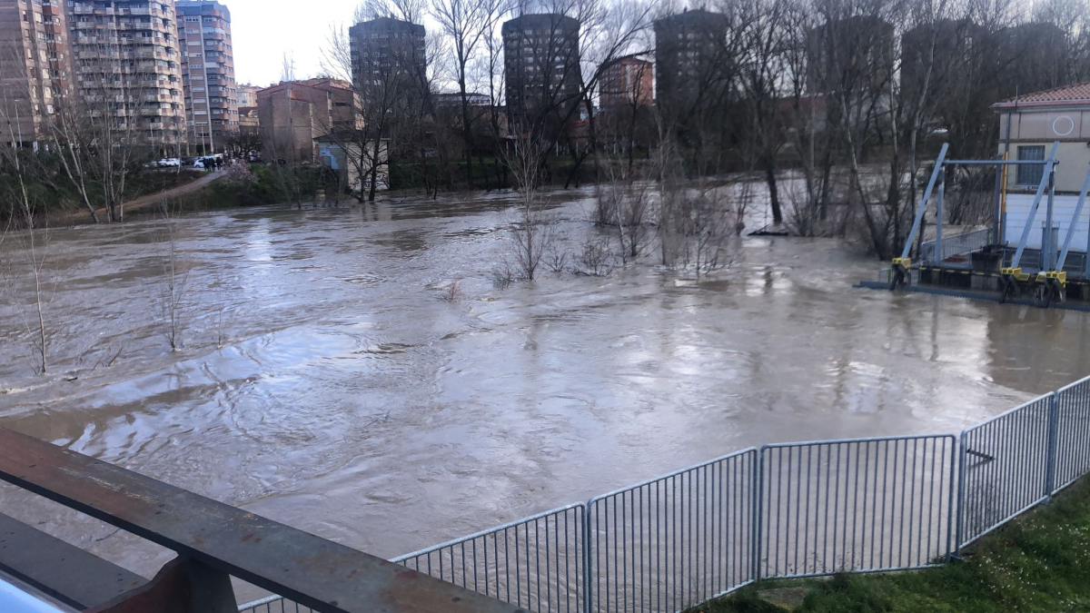 Imagen del río Ebro a su paso por Miranda.