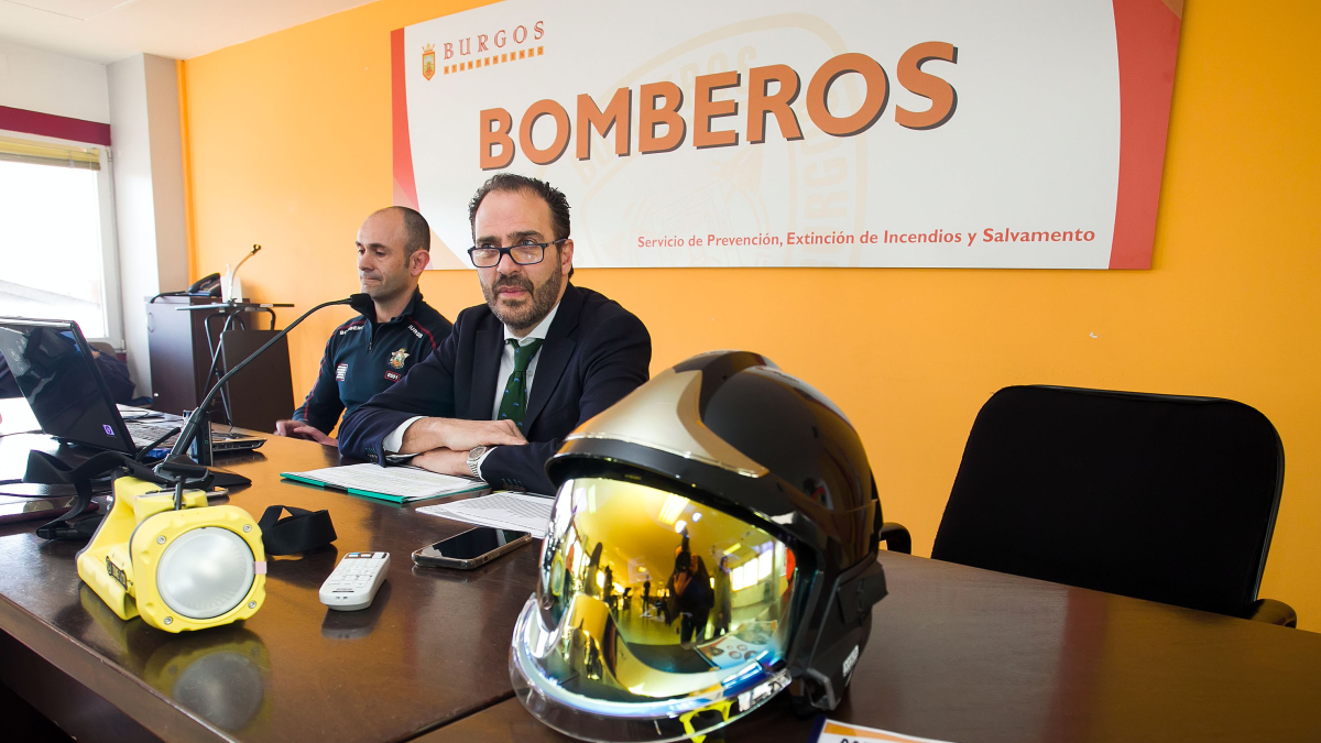 Un momento de la presentación de la memoria del Servicio de Prevención y Extinción de Incendios de Burgos.