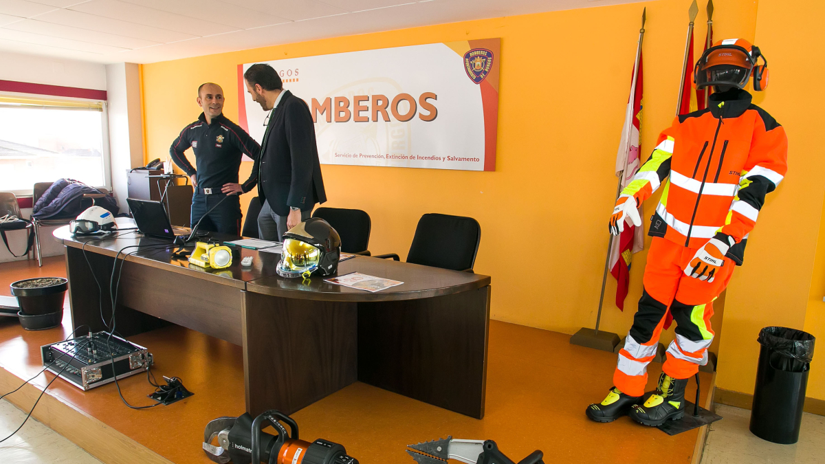Un momento de la presentación de la memoria del Servicio de Bomberos de 2023.
