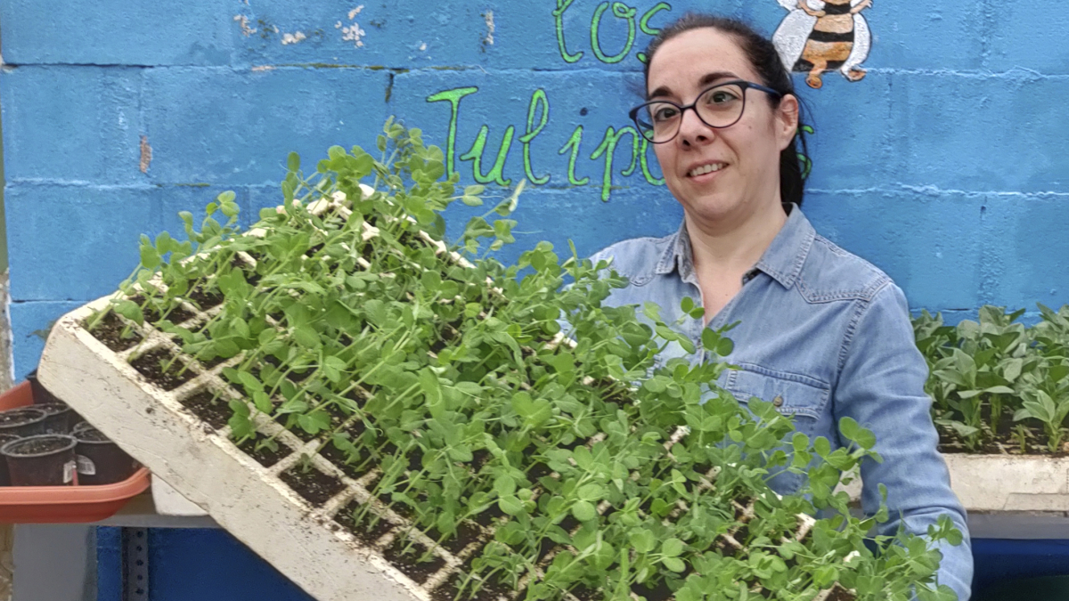 Elena Rodríguez Pérez lleva con la huerta 10 años.