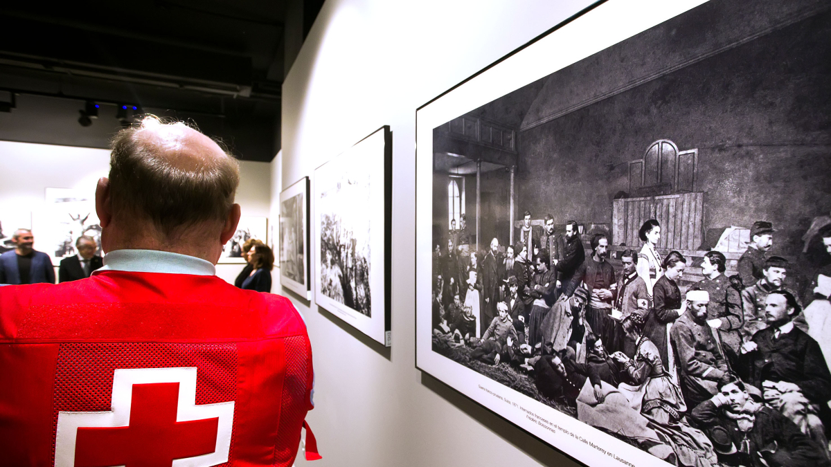 Imagen de la exposición de Cruz Roja.