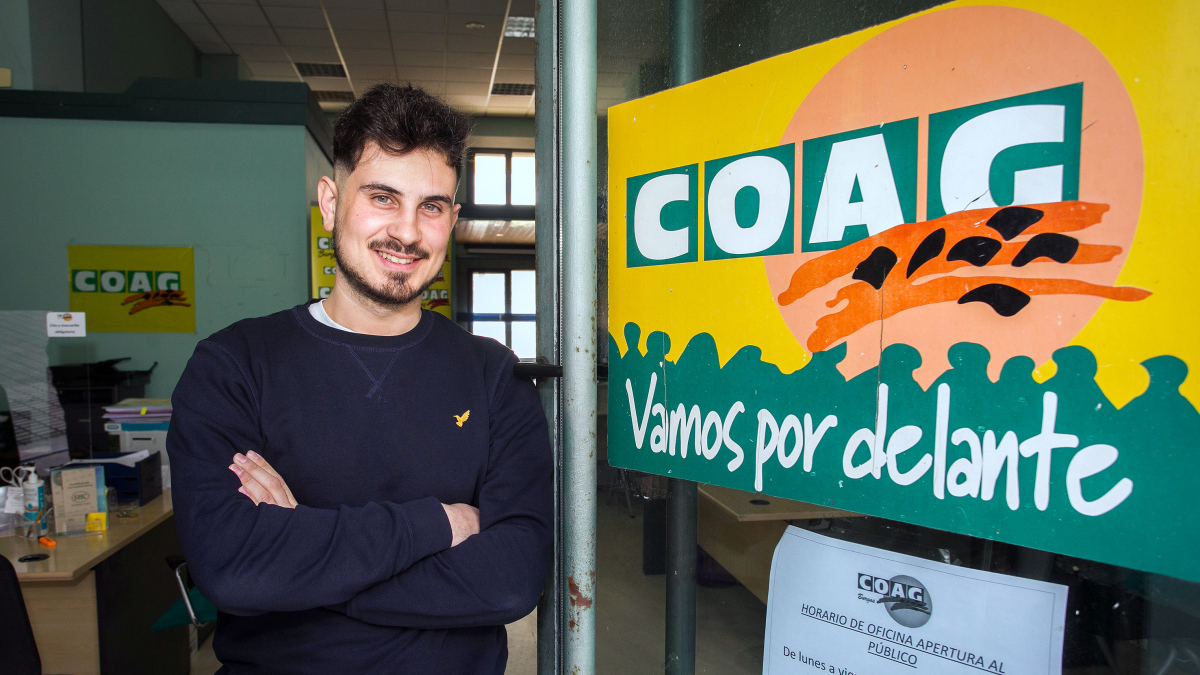 Diego Saldaña, coordinador de COAG Burgos.
