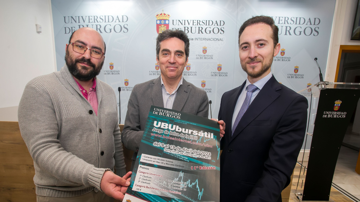 David Blanco Alcántara, Juan Bautista Delgado García y Omar Morales García, durante la presentación.
