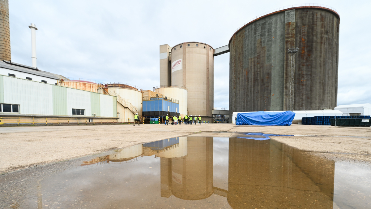 Imagen de la fábrica de Azucarera en Miranda de Ebro.