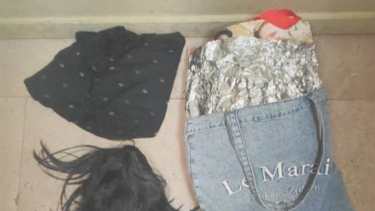 Enseres intervenidos a una pareja que robaba en tiendas de Burgos.