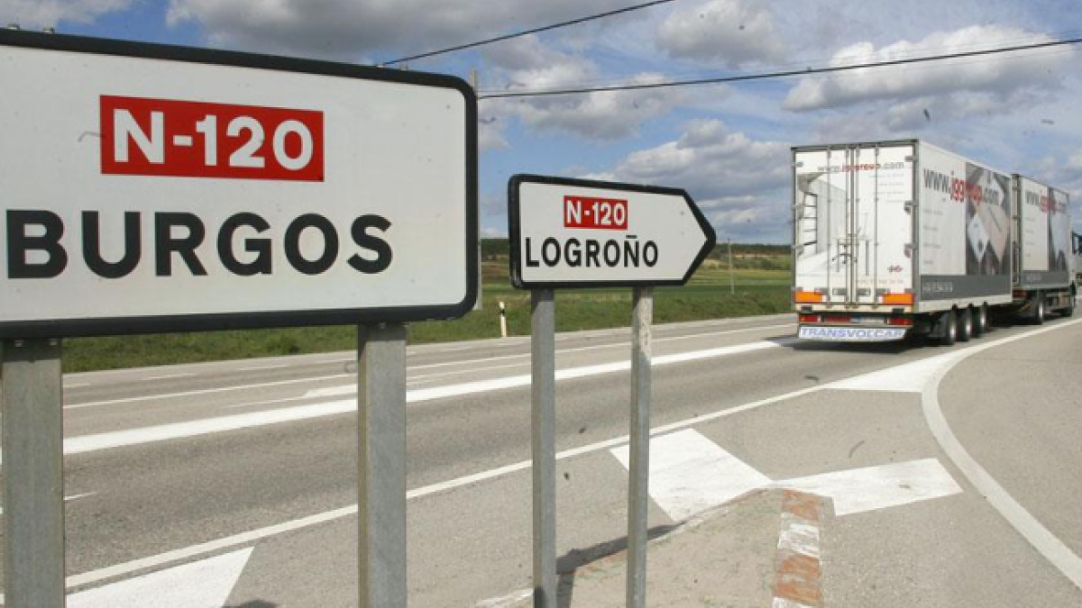 Imagen de la carretera N-120