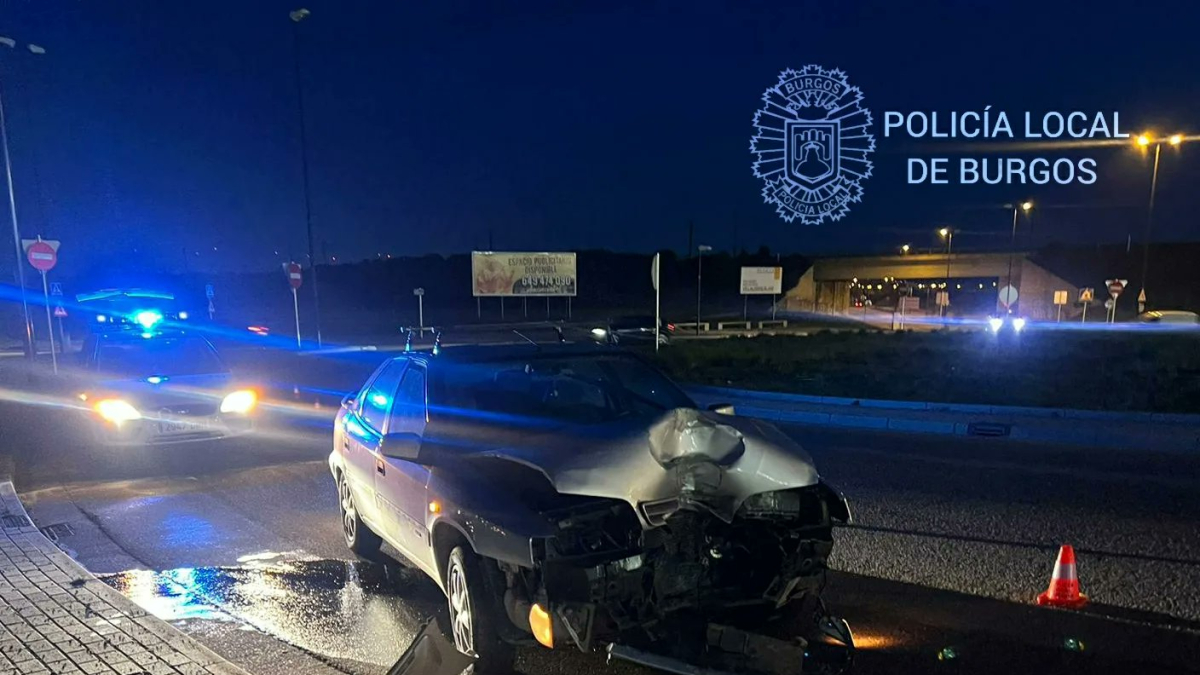 Imagen de vehículo accidentado.