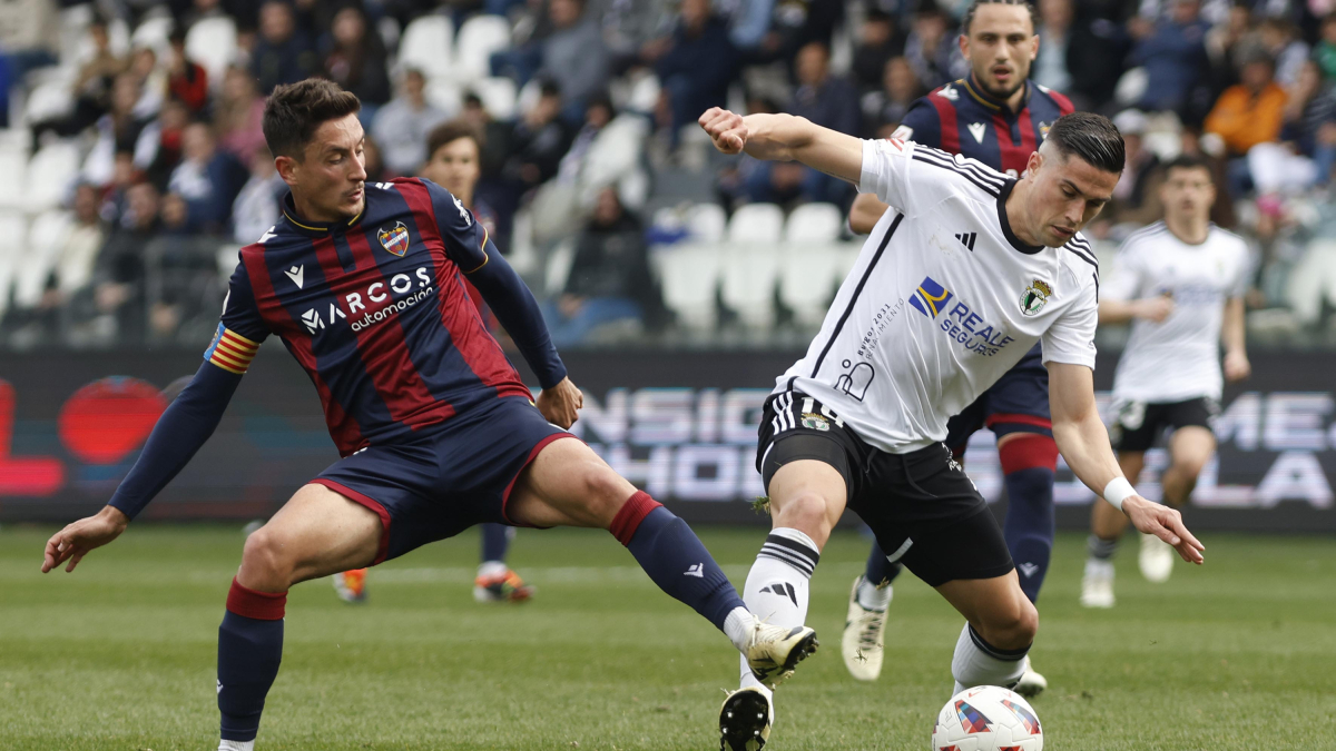 Edu Espiau, durante el partido contra el Levante.