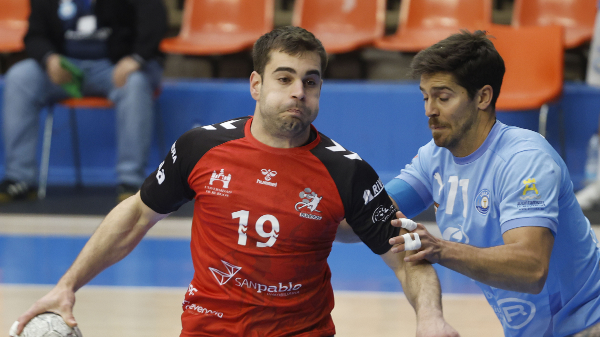 Javier Domingo, durante el partido contra Ibiza.