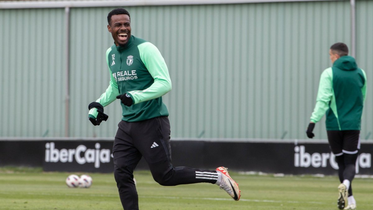 Appin, durante el entrenamiento matinal de este jueves.