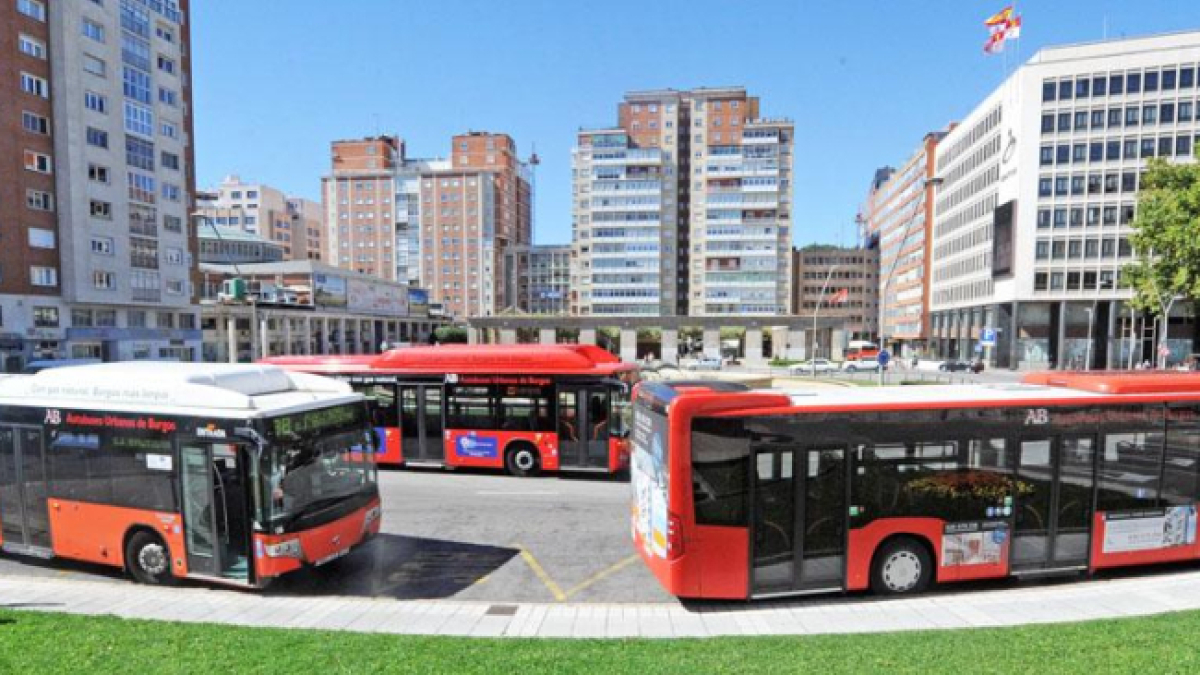 Imagen de autobuses urbanos.