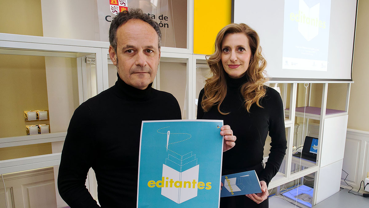 Héctor Escobar y Mar Sancho presentaron este viernes la feria 'Editantes'.
