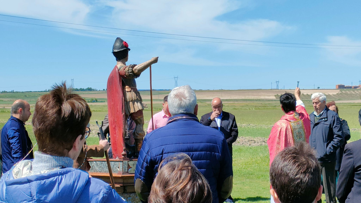 San Jorge en los campos que rodean Aguasal (Valladolid).