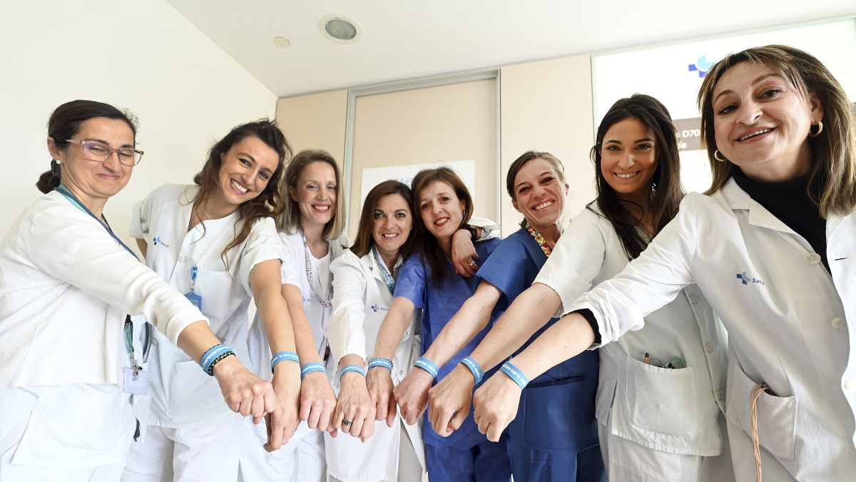 Enfermeras del HUBU involucradas con el proyecto SueñOn.